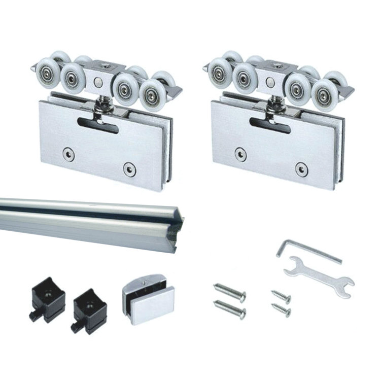 GlassDoor.us Sliding Glass Pocket Door With Installation Hardware Kit